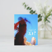 vegas op 21 - jarige uitnodigingen (Staand voorkant)