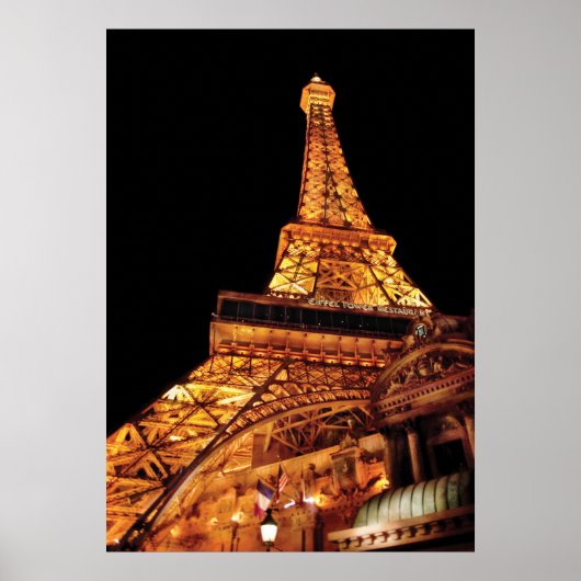 Vegas - Parijs - Eiffeltoren Restaurant Poster (Voorkant)