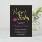 Vegas Party Invitation Kaart (Staand voorkant)