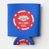 Vegas Poker Chip Getrouwd Koelbox Blikjeskoeler (Voorkant)