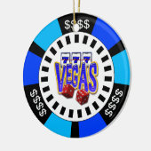 VEGAS POKER CHIP ORNAMENT (Links)