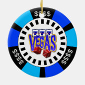 VEGAS POKER CHIP ORNAMENT (Achterkant)