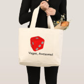 Vegas Quote/Dice Canvas tas (Voorkant (product))