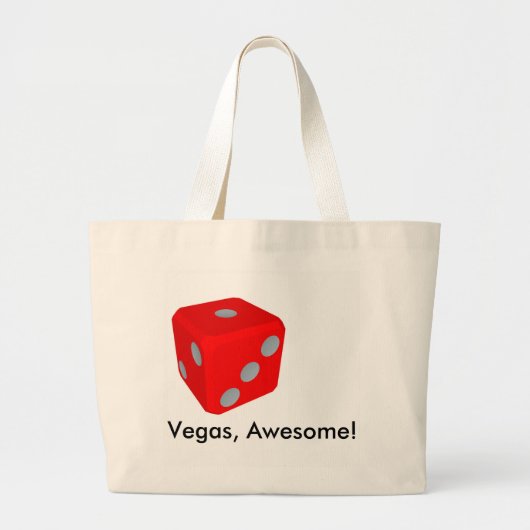 Vegas Quote/Dice Canvas tas (Voorkant)