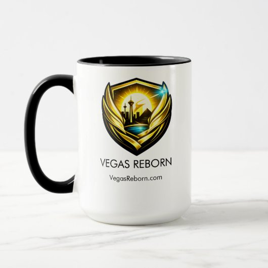Vegas Reborn Gold Crest 15 oz Combo Mok (Links)