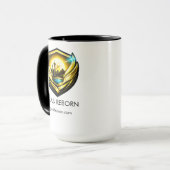 Vegas Reborn Gold Crest 15 oz Combo Mok (Voorkant links)