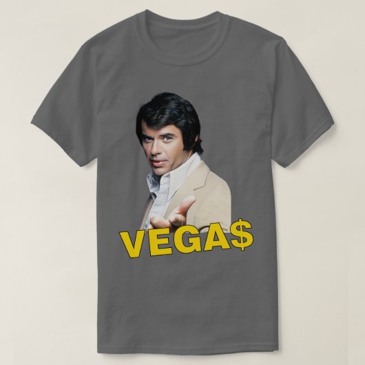 Vegas Robert Urich 70s Cop Show TShirt (Design voorkant)