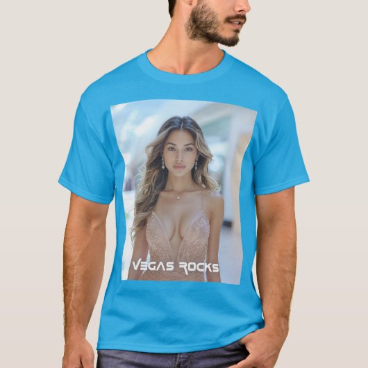 VEGAS ROCKS T-SHIRT (Voorkant)