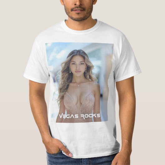 VEGAS ROCKS T-SHIRT (Voorkant)