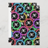 Vegas roulette casino-gokfeest kaart (Voorkant / Achterkant)