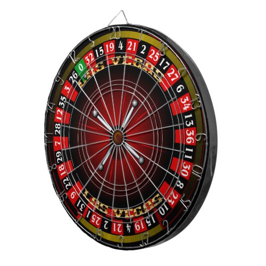 Vegas Roulette Wheel V-2 Dartbord (Voorkant Rechts)