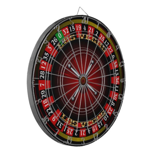 Vegas Roulette Wheel V-2 Dartbord (Voorkant Links)