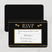 Vegas RSVP Kaartje (Voorkant / Achterkant)
