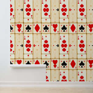 Vegas: Rustiek spelen Kaart Pattern Behang