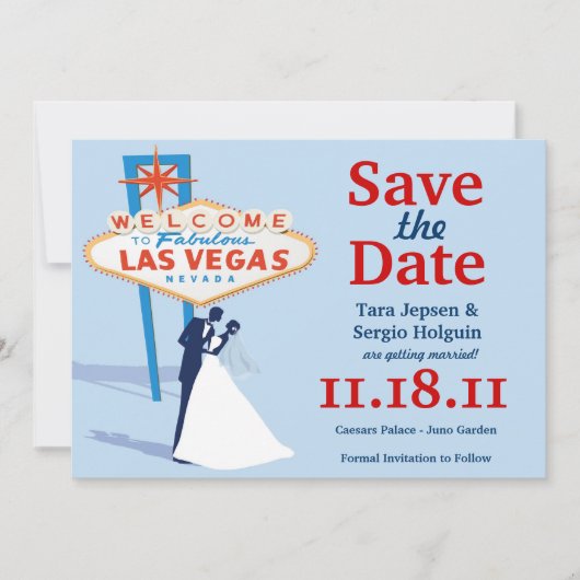 Vegas Save the Date. Save The Date (Voorkant)