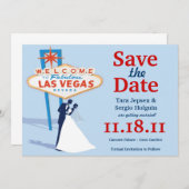 Vegas Save the Date. Save The Date (Voorkant / Achterkant)