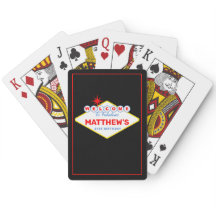 Vegas Sign Casino Nacht Persoonlijk