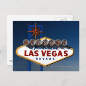 Vegas Sign Dusk Briefkaart (Voorkant / Achterkant)