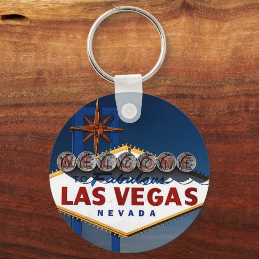 Vegas Sign Dusk Sleutelhanger (Voorkant)