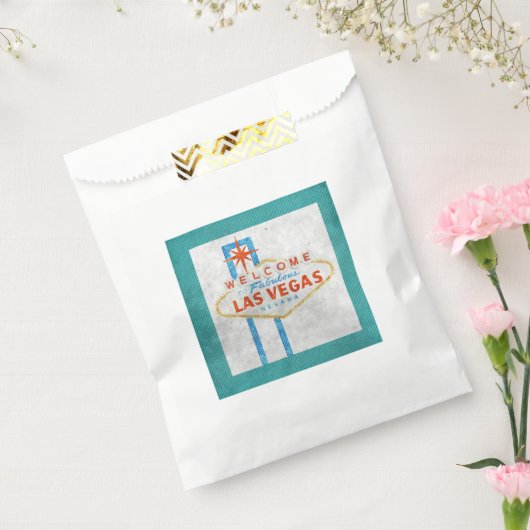 vegas sign grunge bedankzakje (Gezegeld)