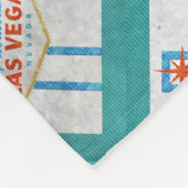 vegas sign grunge fleece deken (Hoek)