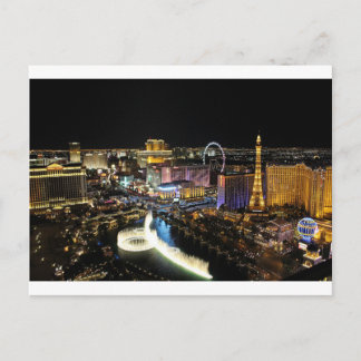 Vegas Silhouet Briefkaart