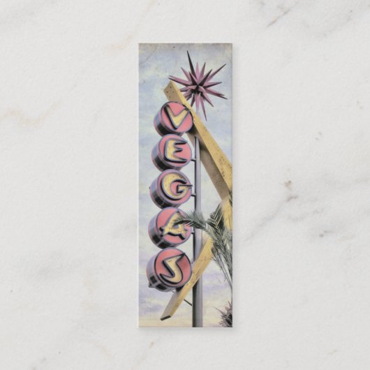 Vegas Skinny Business Profile Card Mini Visitekaartje (Voorkant)