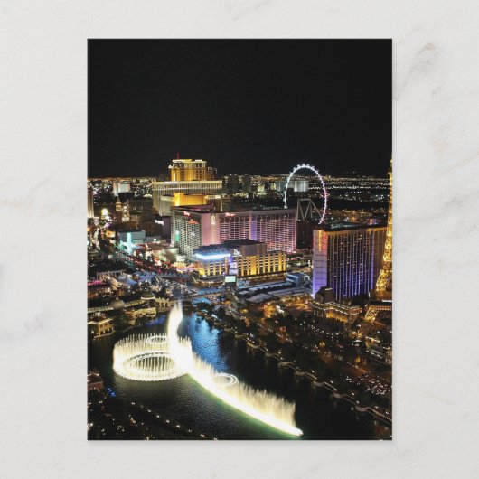 Vegas Skyline Briefkaart (Voorkant)