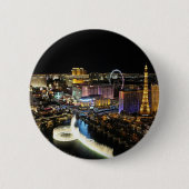 Vegas Skyline Ronde Button 5,7 Cm (Voorkant)