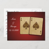 Vegas Sla de datumaankondiging op Aankondigingskaart (Voorkant / Achterkant)