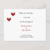 Vegas Sla de datumaankondiging op Aankondigingskaart (Achterkant)