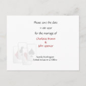 Vegas Sla de datumaankondiging op Aankondigingskaart (Achterkant)