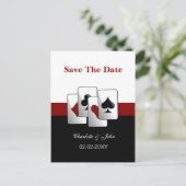 Vegas Sla de datumaankondiging op Aankondigingskaart (Staand voorkant)