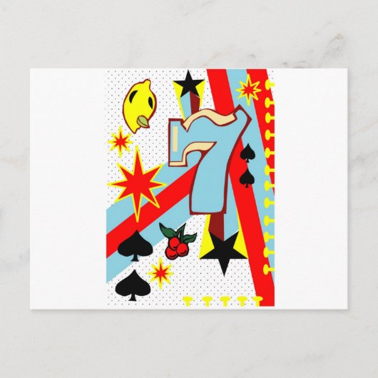 Vegas Slot Machines Briefkaart (Voorkant)