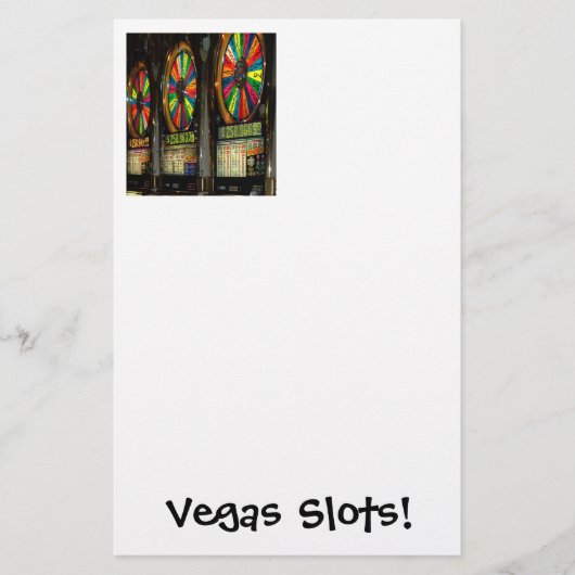 Vegas Slots. Briefpapier (Voorkant)