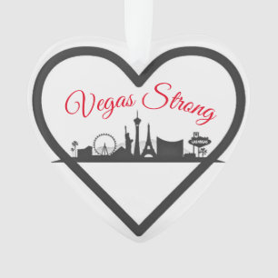 Vegas Strong Acrylic Holiday kerstversiering Ornament