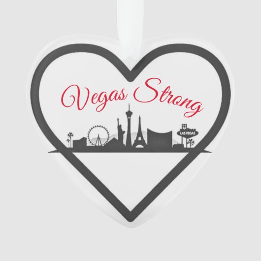 Vegas Strong Acrylic Holiday kerstversiering Ornament (voorkant)