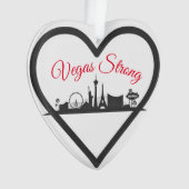 Vegas Strong Acrylic Holiday kerstversiering Ornament (voorkant)
