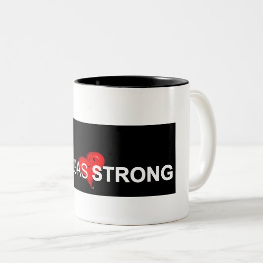 Vegas Strong Black Two Tone Coffee Mok (Voorkant rechts)