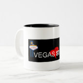 Vegas Strong Black Two Tone Coffee Mok (Voorkant links)
