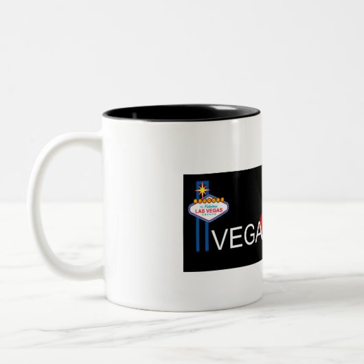 Vegas Strong Black Two Tone Coffee Mok (Links)