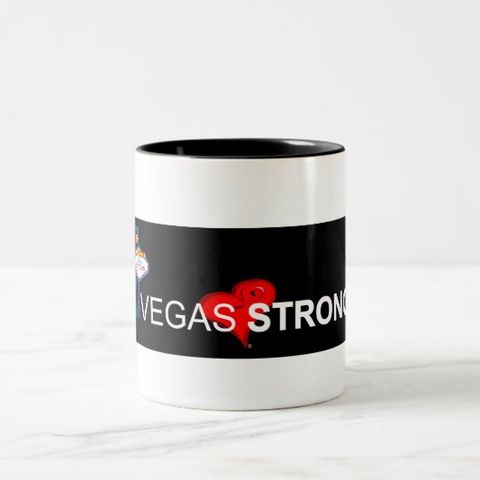 Vegas Strong Black Two Tone Coffee Mok (Center)
