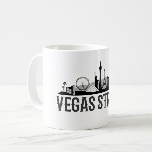 Vegas Strong Koffiemok (Voorkant links)