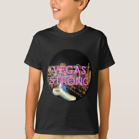 Vegas Strong Pink T-shirt (Voorkant)