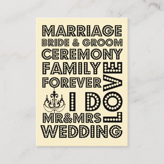 Vegas Style Wedding Invitation Kaart Plaatst (Voorkant)