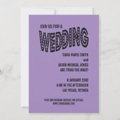 Vegas Style Wedding Invitations Kaart (Achterkant)