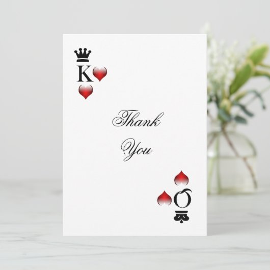 Vegas thema Bedankt voor je creditcard (Staand voorkant)