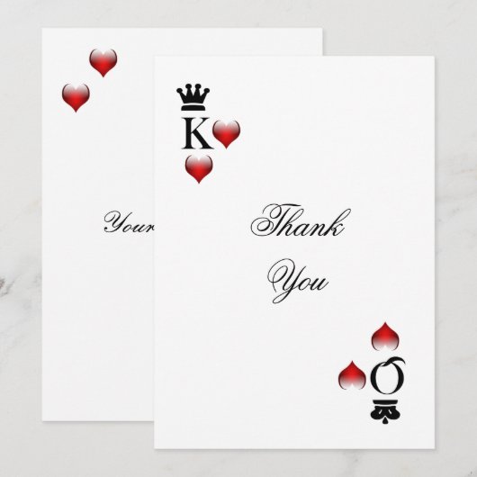 Vegas thema Bedankt voor je creditcard (Voorkant / Achterkant)