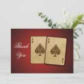 Vegas thema Bedankt voor je creditcard (Staand voorkant)