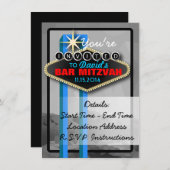 Vegas-Thleed Gebeurtenis Uitnodiging (Voorkant / Achterkant)